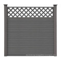 WPC Garden Fencing Trellis Gates Courtyard Aluminium Frame Post Perforated Decorative Board Wood Plastic Composite Fence Panel